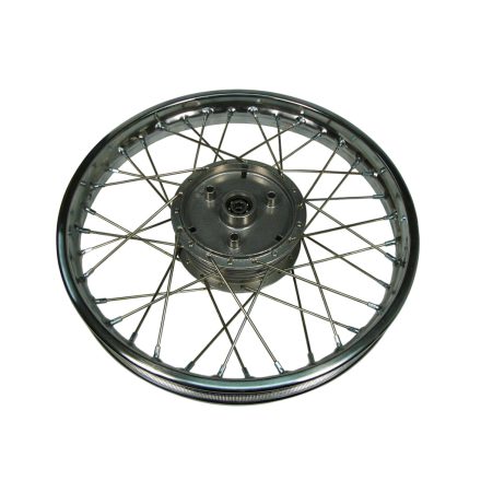 Kerék, krómozott acélfelnivel, krómozott küllőkkel, Simson S50, S51, S53, KR51, SR4-2, SR4-3, SR4-4