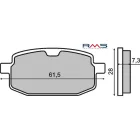 Tárcsafék betét, Organikus, 61.5x28x7.3 mm, Fantic Motor, PGO, Yamaha, MBK, MZ - MUZ