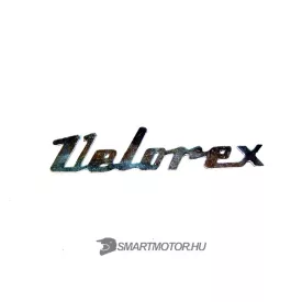 Felirat burkolatra "velorex"