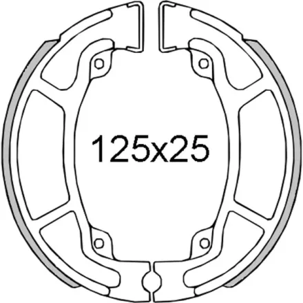 Fékpofa készlet, hátsó, Honda SH 125, SH 150