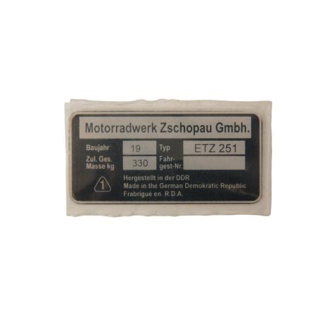 Típustábla /etz251/