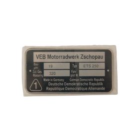 Típustábla /ets250/