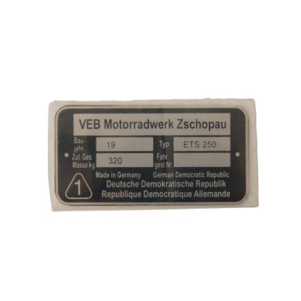 Típustábla /ets250/