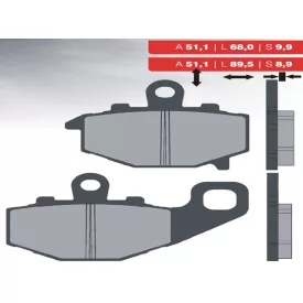 Tárcsafék betét grt. zr,zx,zzr