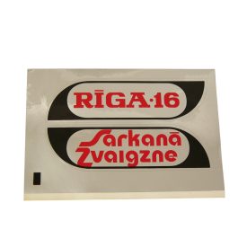 Riga 16 matrica benzintankra, párban, piros, Riga 16