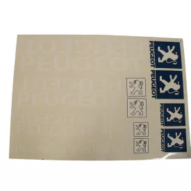 Matrica klt. peugeot nagy /fehér/