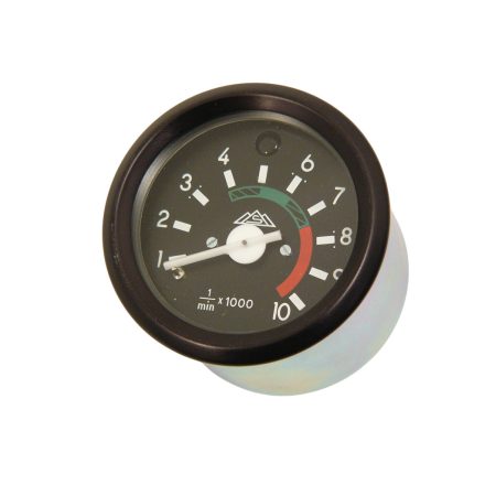 Fordulatszámmérő óra, fekete kerettel, távolsági fényszóró visszajelzővel, 10000 RPM, MMB, MZA, Simson S51, S53