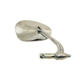   Visszapillantótükör kormányvégbe, bal, krómozott, Simson AWO 425T, AWO 425S, SR2, SR2E