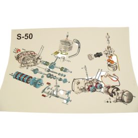 Szerelési Ábra S50, Simson S50