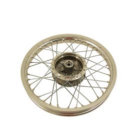   Kerék, alumínium felnivel, krómozott küllőkkel, Simson S50, S51, S53, KR51, SR4-2, SR4-3, SR4-4