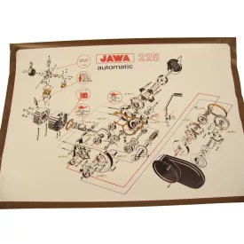 Szerelési ábra - Babetta 225, 134 Stella