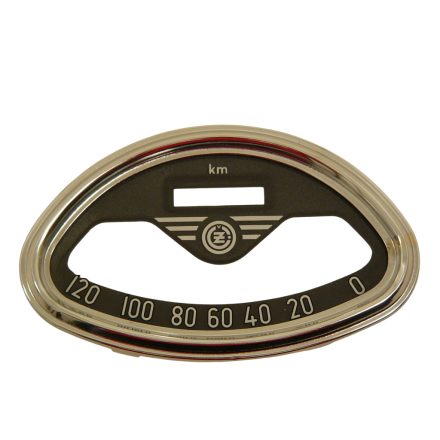 Kilométer óra üveg+keret cz /120km/h/