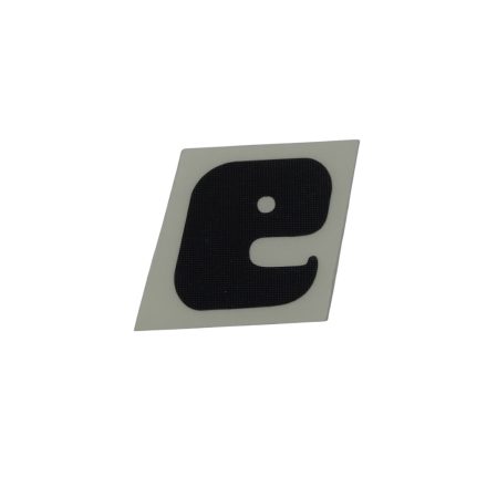 Matrica szerszámdobozra "e" fekete