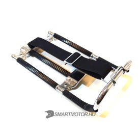   Csomagtartó kompletten, krómozott, fekete gumival, gumiszalaggal, Simson S50, KR51/1, SR4-2, SR4-3, SR4-4