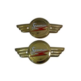   Benzintank embléma, "Simson" felirattal, párban, Simson AWO 425S