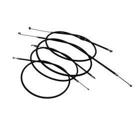   Bowdenkészlet, fekete, alacsony kormányhoz, finom szövésű, Simson S51