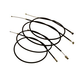   Bowdenkészlet, fekete, enduro kormányhoz, finom szövésű, Simson S51