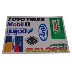 Matrica klt. malossi,toyo,repsol,polini