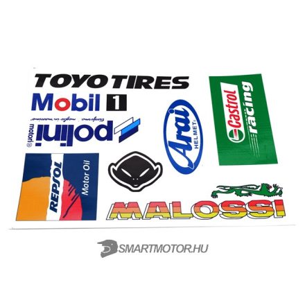 Matrica klt. malossi,toyo,repsol,polini