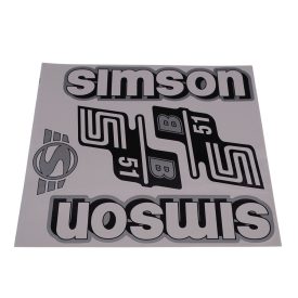 Matrica Klt. B51 Fehér-Ezüst, Simson S51
