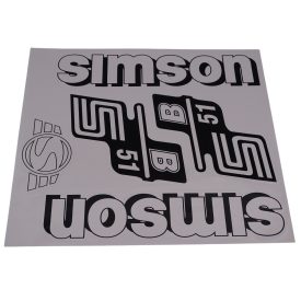 Matrica Klt. B51 Fehér, Simson S51