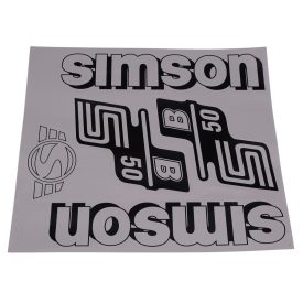 Matrica Klt. S50B Fehér, Simson S50