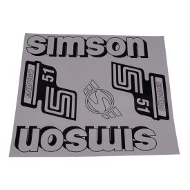 Matrica Klt. Enduro Fehér, Simson S51