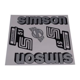 Matrica Klt. Enduro Ezüst, Simson S51