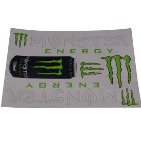 Matrica klt. monster fehér-zöld