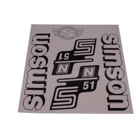 Matrica Klt. N51 Fehér, Simson S51