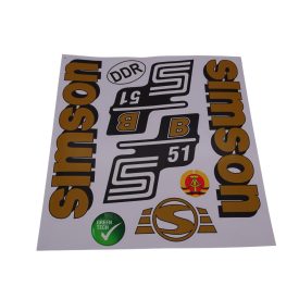 Matrica Klt. B51 Arany, Simson S51