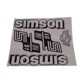 Matrica Klt. N51 Fehér-Ezüst, Simson S51