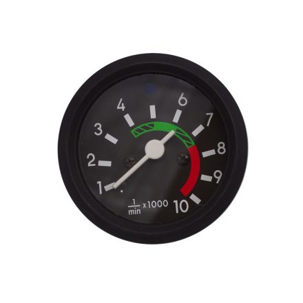 Fordulatszámmérő óra, fekete kerettel, távolsági fényszóró visszajelzővel, 10000 RPM, Simson S51, S53