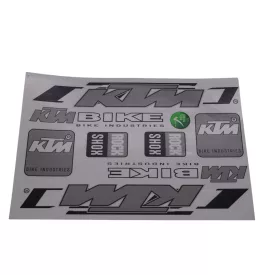 Matrica klt. ktm ezüst /kicsi/