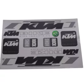 Matrica klt. ktm fekete /kicsi/