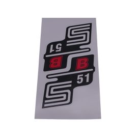 Matrica deknire s51b /piros/ pár