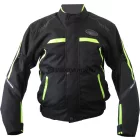 Motoros kabát, Kieran, rövid, fekete/neon sárga