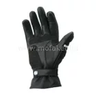 Motoros bőrkesztyű, Marcus, fekete/fehér/piros