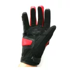 Motoros kesztyű, Ray, fekete/piros