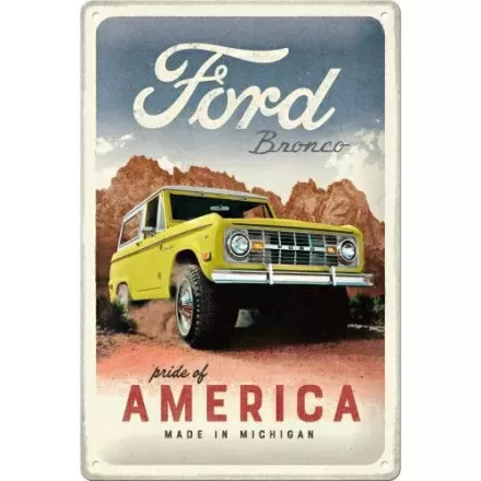 Acéltábla, 20x30cm Ford Bronco Pride of America - 22367