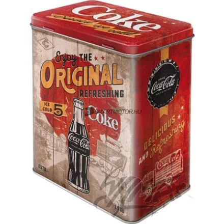 Acél doboz, L COCA-COLA ORGINAL COKE 30155