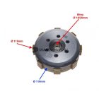 Kuplung lamella kopó XY150-17 KPL