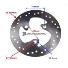 Féktárcsa, első, 190 mm