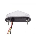 Hátsó lámpa, LED, fehér búra, univerzális