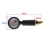 lámpa, első irányjelző, LED, 2db-os szett (fekete)