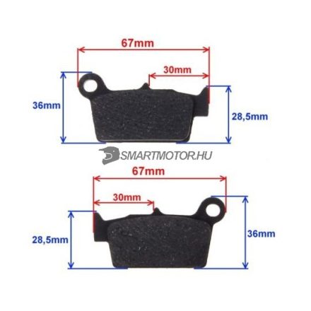 Fékbetét GAS-GAS EC 125 200 250 300 Nissin 09-12 hátsó