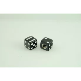Szelepsapka pár DOBÓKOCKA fehér-fekete