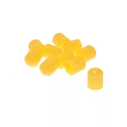 Szelepsapka 10 db, műanyag, sárga