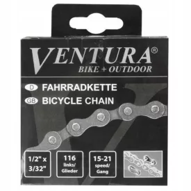 Kerékpár bicikli lánc 5/6/7 VENTURA 1/2 x 3/32 116L
