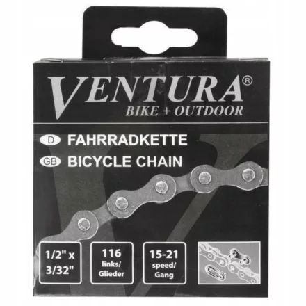 Kerékpár bicikli lánc 5/6/7 VENTURA 1/2 x 3/32 116L